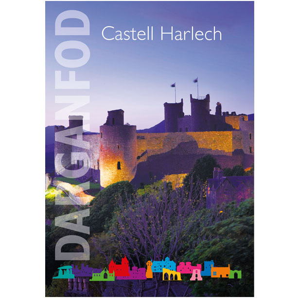 Welsh language Harlech Castle Pamphlet Guide