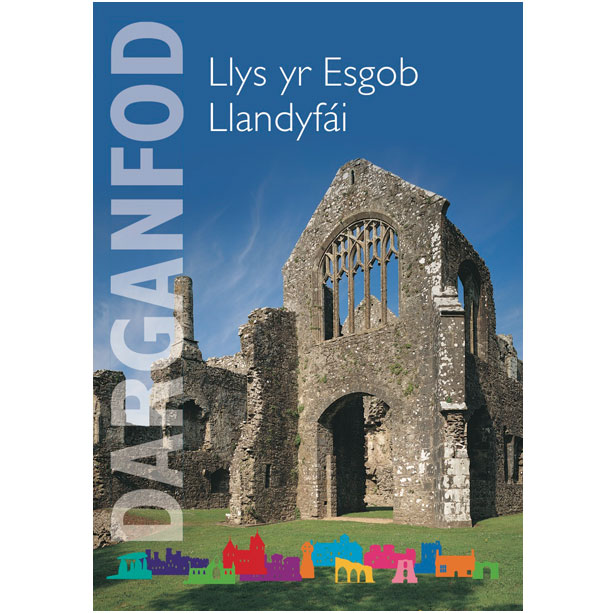 Welsh language Lamphey Bishop's Palace Pamphlet Guide