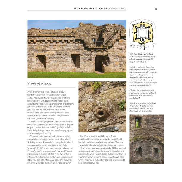 Welsh language Beaumaris Castle Guidebook  World Heritage Site 